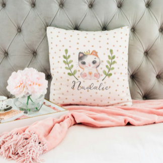 Schattigee Cat Soft Geslachtsneutrale Dotted Child Kussen