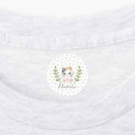 Schattigee Cat Soft Geslachtsneutrale Dotted Child Labels