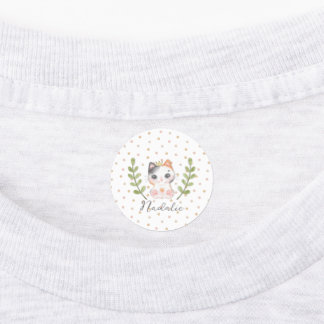 Schattigee Cat Soft Geslachtsneutrale Dotted Child Labels