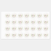 Schattigee Cat Soft Geslachtsneutrale Dotted Child Labels (Vel)