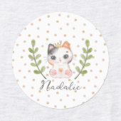 Schattigee Cat Soft Geslachtsneutrale Dotted Child Labels (Design 2)