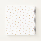 Schattigee Cat Soft Geslachtsneutrale Dotted Child Notitieboek (Achterkant)