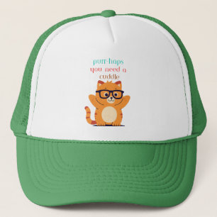 Schattigee Cat "Spint-misschien heb je een knuffel Trucker Pet