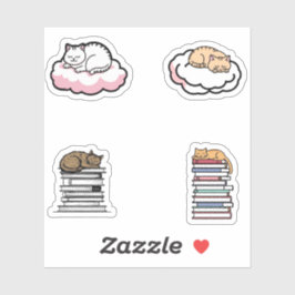 Schattigee Cat Sticker Set – Kawaii & Esthetische