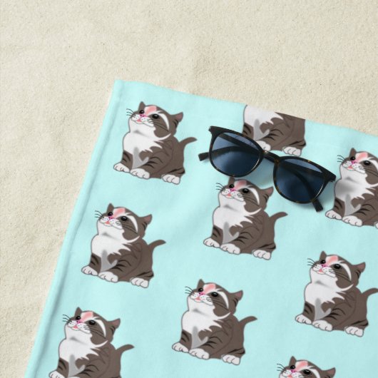 Schattigee Cat Strandlaken (In situ)