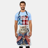 Schattigee Cat Super Hero Moeder All-Over Print Sc Schort (Gedragen)