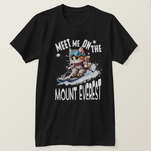 Schattigee CAT.The onverschrokken avonturenkat nem T-shirt (Design voorkant)