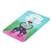 Schattigee Cat-thema gepersonaliseerde vriend Vale Magneet (Linkerzijde)