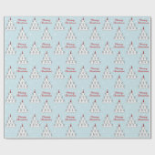 Schattigee Cat Tree Christmas Wrapping Paper Cadeaupapier (Vlak)