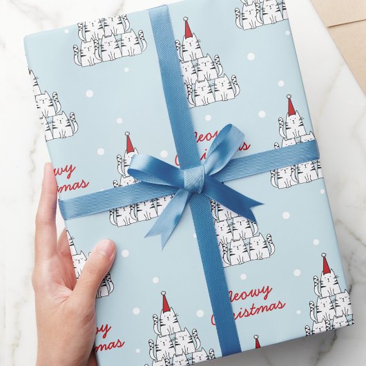 Schattigee Cat Tree Christmas Wrapping Paper Cadeaupapier