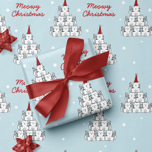Schattigee Cat Tree Christmas Wrapping Paper Cadeaupapier