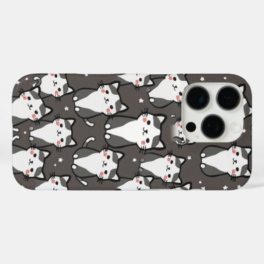 Schattigee Cat Vibes Case-Mate iPhone Case (Achterkant (horizontaal))