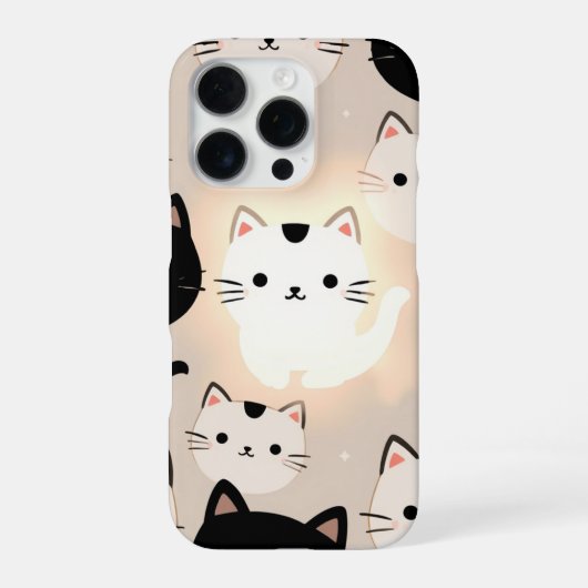 Schattigee Cat Vibes iPhone Hoesje (Achterkant)