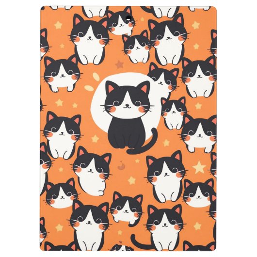 Schattigee Cat Vibes Klembord (Achterkant)