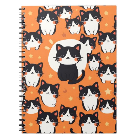 Schattigee Cat Vibes Notitieboek (Voorkant)