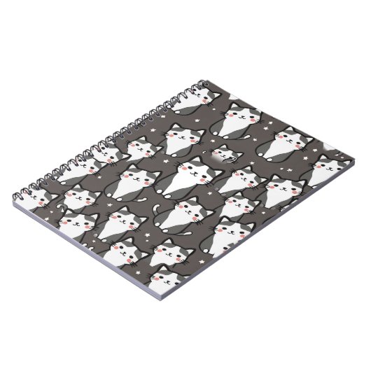 Schattigee Cat Vibes Notitieboek (Linkerzijde)