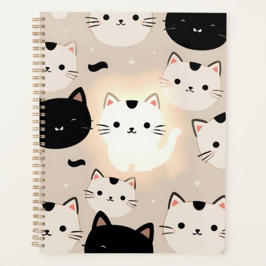 Schattigee Cat Vibes Planner (Voorkant)