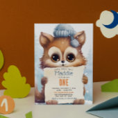 Schattigee Cat Winter Aangepaste Verjaardagsfeest Kaart