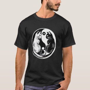 Schattigee Cat Yin Yang T-shirt