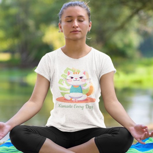 Schattigee Cat Yoga Lover Leraar Moeder Vrouwen Gi T-shirt