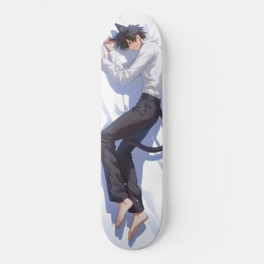 Schattigee Catboy Anime Persoonlijk Skateboard (Voorkant)