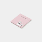 Schattigee Cats Fitness Planner Gepersonaliseerde  Post-it® Notes (Schuin)