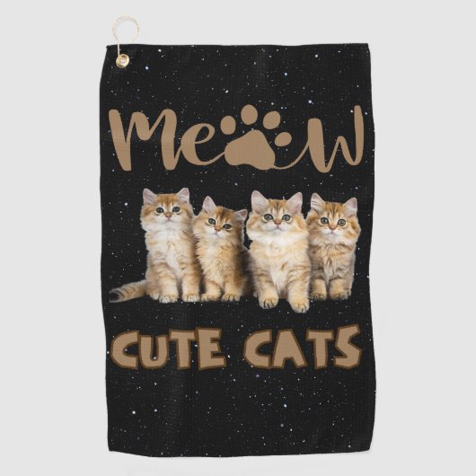 Schattigee Cats Golfhanddoek (Voorkant)