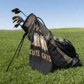 Schattigee Cats Golfhanddoek (Groen)