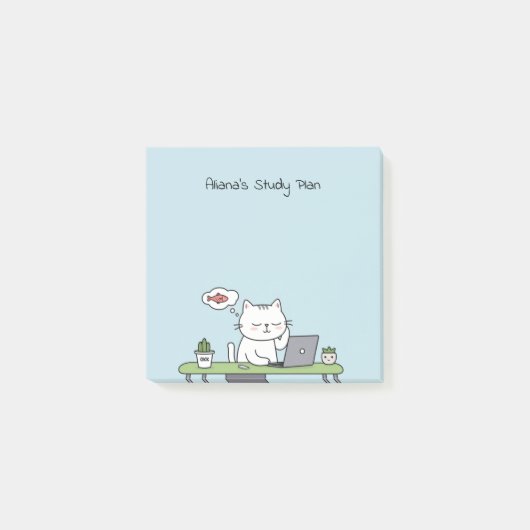 Schattigee Cats Studieprogramma of Plan Gepersonal Post-it® Notes (Voorkant)