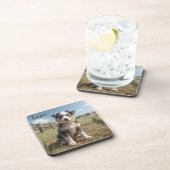 Schattigee Cattle Dog Gepersonaliseerde Beverage C Bier Onderzetter (Rechterzijde)