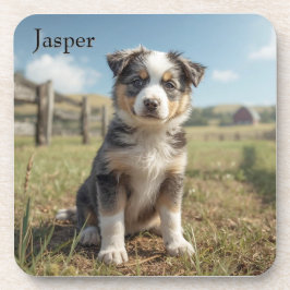 Schattigee Cattle Dog Gepersonaliseerde Beverage C Bier Onderzetter