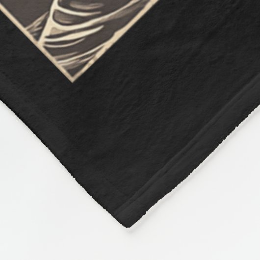 Schattigee Catzilla Cat Japanese Art Funny Cat Fleece Deken (Hoek)