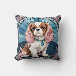 Schattigee Cavalier King Charles Pastel Glas in lo Kussen