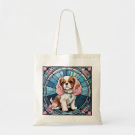 Schattigee Cavalier King Charles Pastel Glas in lo Tote Bag