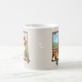 Schattigee Cavalier King Charles Pastel met bloeme Koffiemok (Center)