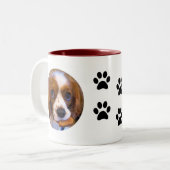 Schattigee Cavalier King Charles Spaniel Koffie Mo Tweekleurige Koffiemok (Voorkant links)