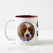 Schattigee Cavalier King Charles Spaniel Koffie Mo Tweekleurige Koffiemok (Links)