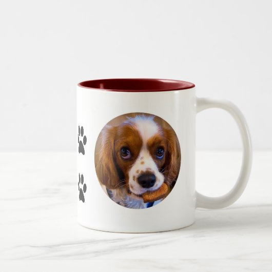 Schattigee Cavalier King Charles Spaniel Koffie Mo Tweekleurige Koffiemok (Rechts)