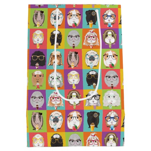 Schattigee Cavia Cadeauzak Medium Cadeauzakje (Achterkant)