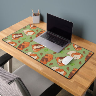 Schattigee cavia patroonmat bureaumat