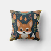 Schattigee Cayote  bladeren print Kussen (Achterkant)