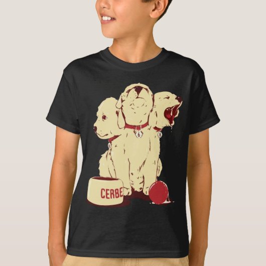Schattigee Cerberus Cartoon T-shirt (Voorkant)