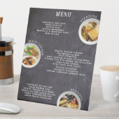 Schattigee Chalkboard Food List Guide Custom Menu Reclamebord Met Voetstuk (Insitu)