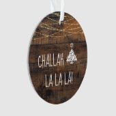 Schattigee Challah La La La Christmas Chanoeka Tre Ornament (voorkant)