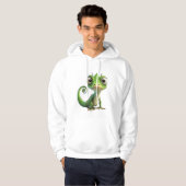 Schattigee Chameleon Pocket Hoodie - Grappig Carto (Voorkant volledig)