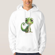 Schattigee Chameleon Pocket Hoodie - Grappig Carto