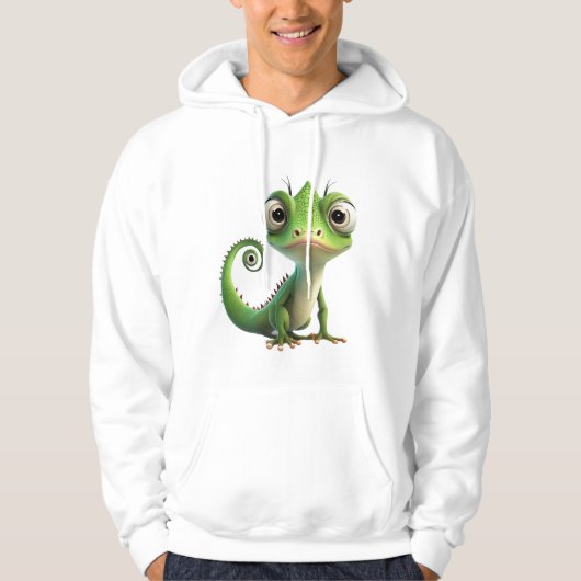 Schattigee Chameleon Pocket Hoodie - Grappig Carto (Voorkant)