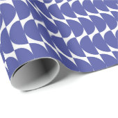 Schattigee Chanoeka Blue geometrische vormen Moder Cadeaupapier (Rol Hoek)