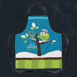 Schattigee Chanoeka Uil & Menorah in Sneeuwboom Kl Schort<br><div class="desc">Deze Schattigee, kleurrijke Chanoeka Uil & Menorah in een Sneeuwboom is helemaal leuk! De kleurrijke Cartoon stijl zal kinderen van alle leeftijden verrukken, Schort is ontworpen om mensen te laten glimlachen. Bevat de woorden "Light up the Night" en ruimte voor jouw naam. Alle tekst kan eenvoudig worden gewijzigd of verwijderd....</div>
