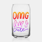 Schattigee chaos blikvorm glas (Voorkant)